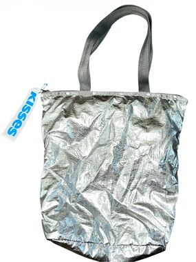 Lesportsac x Hershey metallic silver medium tote bag RARE